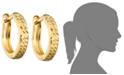 Macy's 10k Gold Hoop Earrings